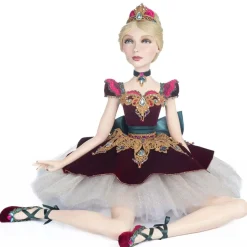 Katherines Sugar Plum Ballerina Sitting Doll - 58.5Cm