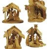 Kurt Adler Olive Wood Nativity Ornament (4 Designs) - 6.5Cm