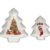 Ladelle Ashdene Spirit Of Christmas Tree Platters (Set Of 2)