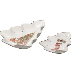 Ladelle Ashdene Spirit Of Christmas Tree Platters (Set Of 2)