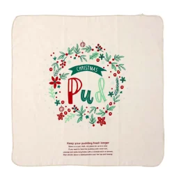Ladelle Joyful Christmas Pudding Cloth (2 Styles) - 60Cm