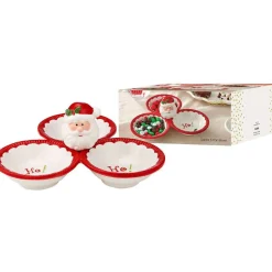 Ladelle Joyful Christmas Santa Bowl (Set Of 3) - 14.2Cm