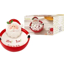 Ladelle Joyful Christmas Santa Lolly Bowl - 17Cm