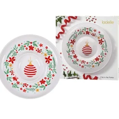 Ladelle Joyful Christmas Chip And Dip Platter - 30.8Cm