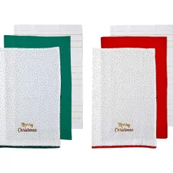 Ladelle Joyful Merry Christmas Kitchen Towel (Pack Of 3, 2 Styles) - 70Cm