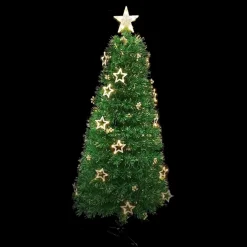 Led Fibre Optic Tree With Deco Flash Warm - 1.8M