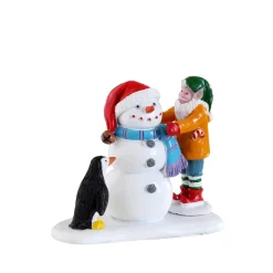 Lemax Building A Snowman