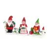 Lemax Christmas Garden Gnomes (Set Of 3)