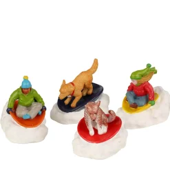 Lemax Dog Snow Saucer Fun - 3.7Cm