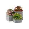 Lemax Flower Bed Boxes - Set Of 3