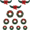 Lemax Garland And Wreaths (Set Of 12) - 2.1Cm
