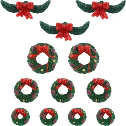 Lemax Garland And Wreaths (Set Of 12) - 2.1Cm