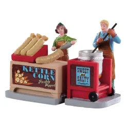 Lemax Kettle Corn Stand - Set Of 2