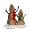 Lemax Log Snowman