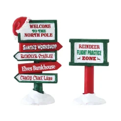 Lemax North Pole Signs - 6.4Cm