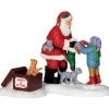Lemax Santa & Kittens - Set Of 2