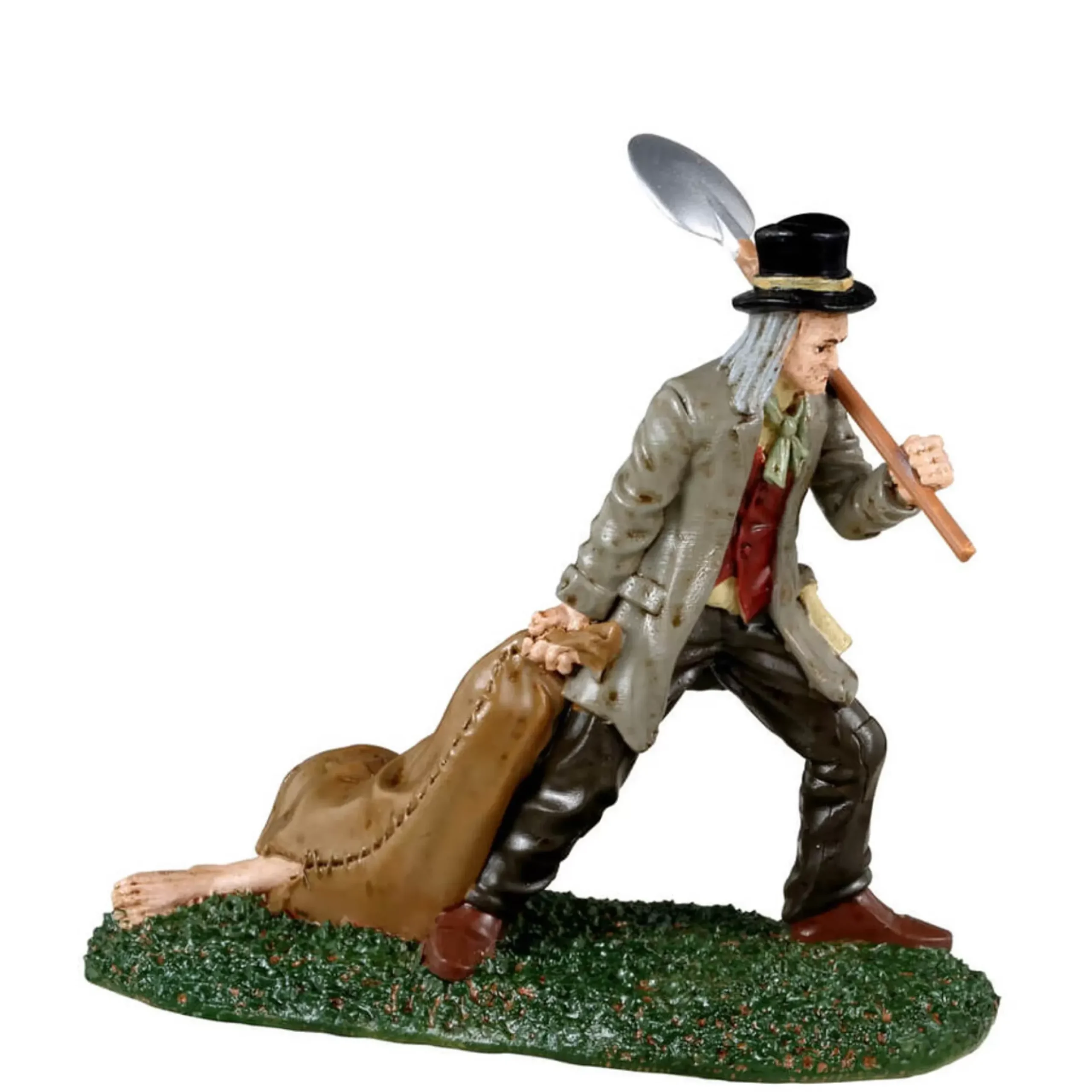 Lemax Spookytown Grave Digger And Body Bag - 7Cm