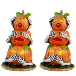 Lemax Spookytown Pumpkin Snowmen