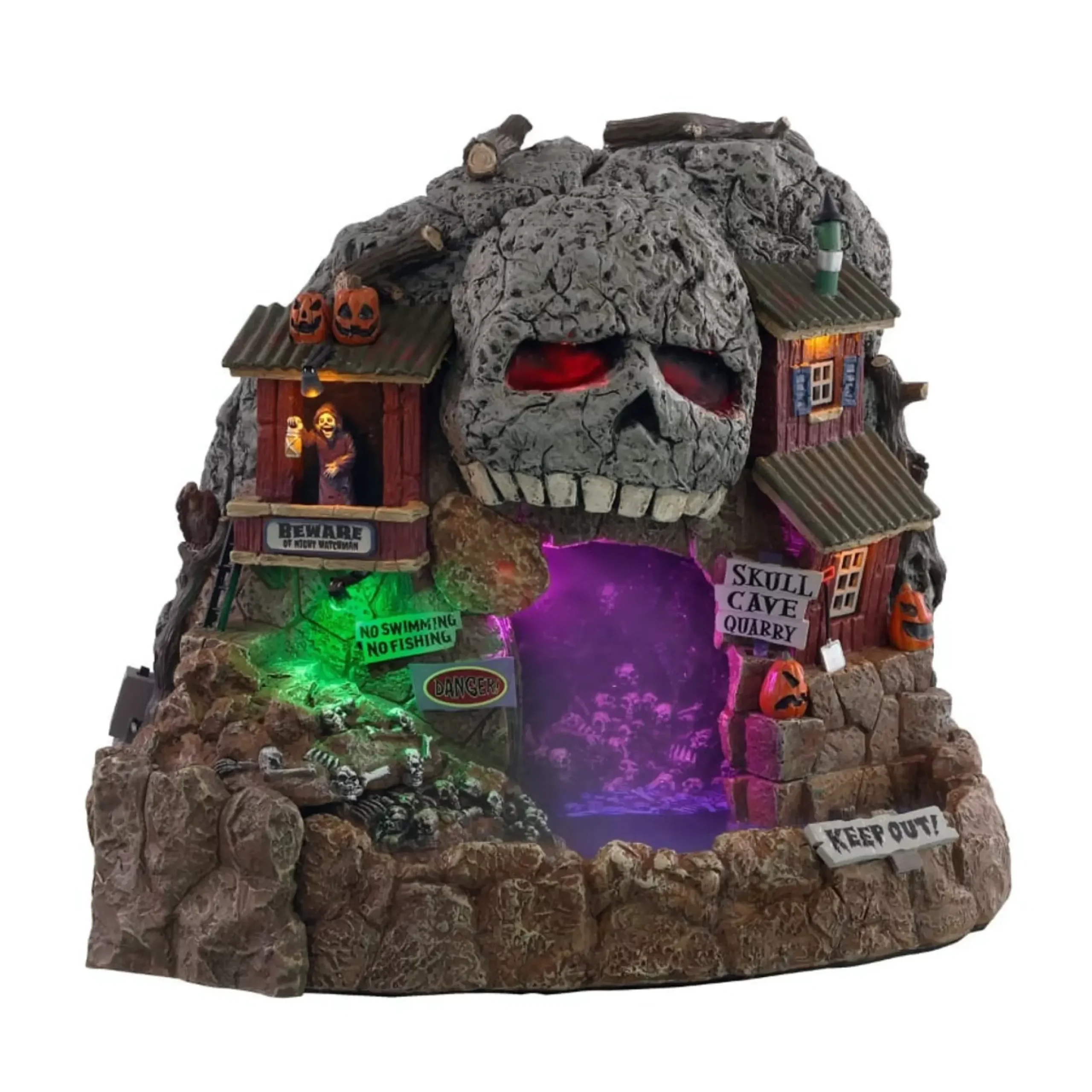 Lemax Spookytown Skull Cave Quarry - 28.5Cm