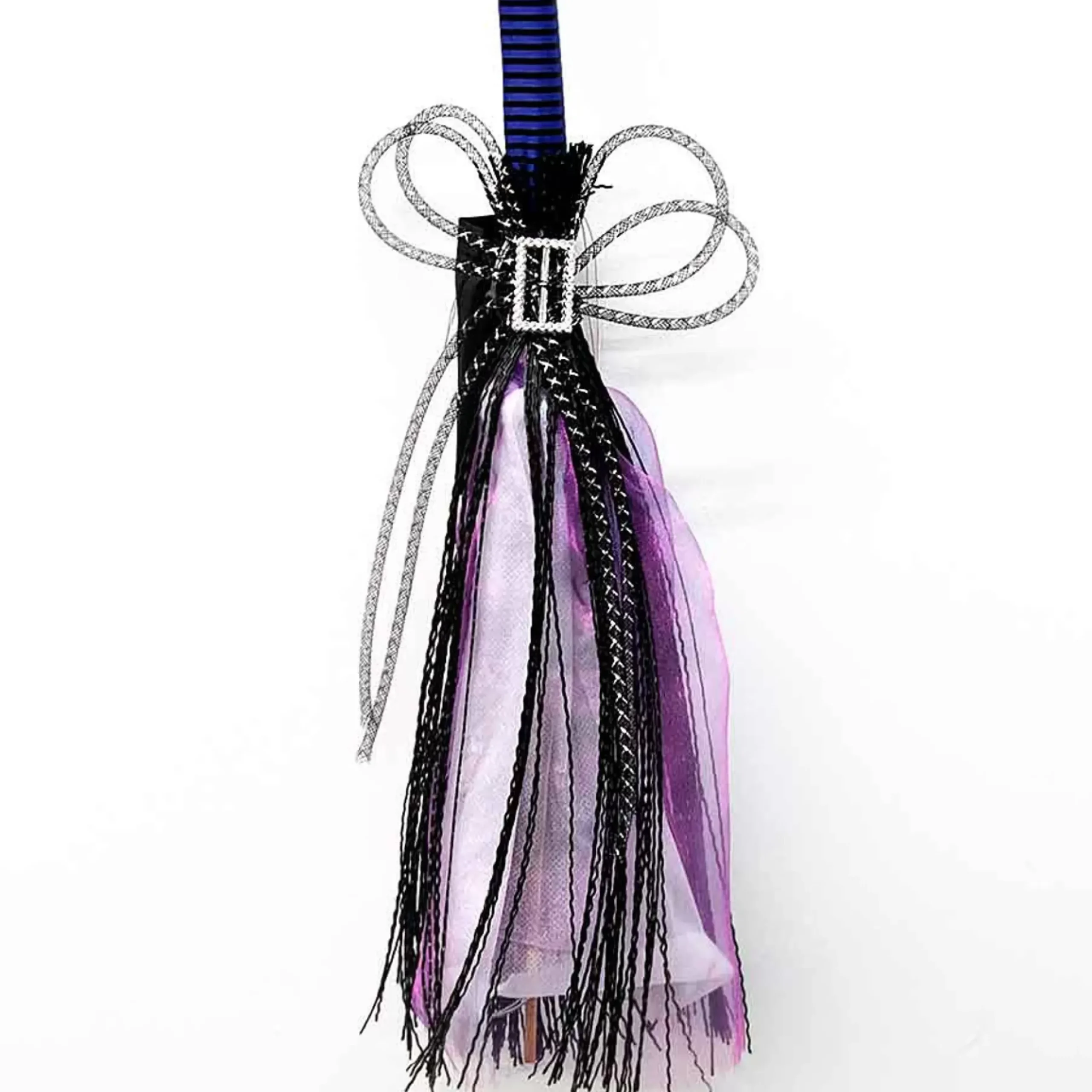 Light Up Witch Broom Multicolour - 85Cm