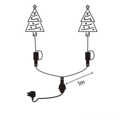 Lighting Y Connector - 1M