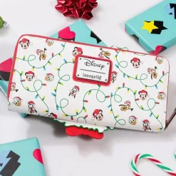 Loungefly Mickey Mouse Holiday Wreath Purse - 20Cm