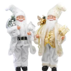 Luxury Metallic Santa Figurine (2 Colours) - 60Cm