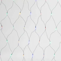 3M X 2M Multi Colour Net Light With Green Wire