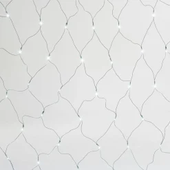 3M X 2M White Colour Net Light With Green Wire