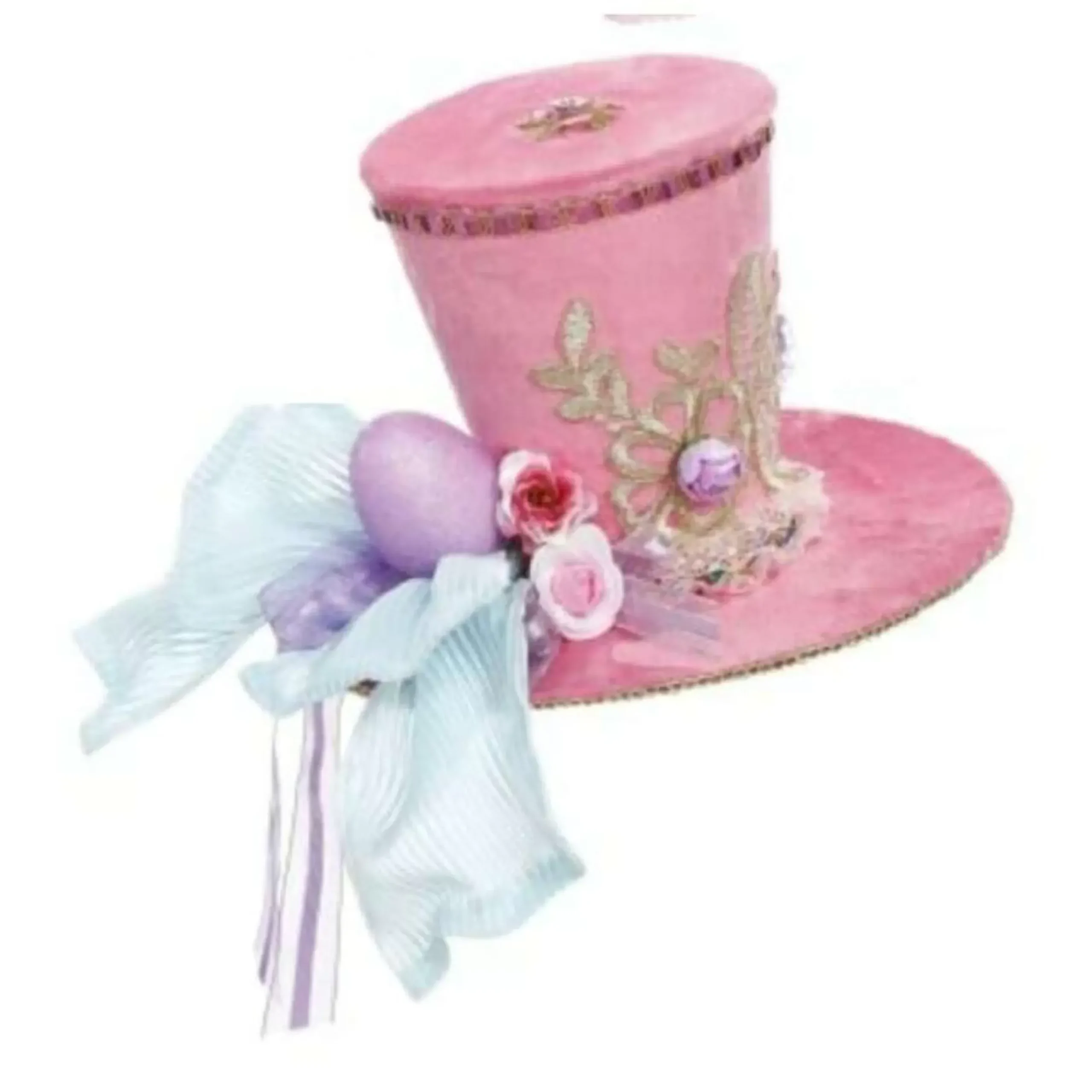 Mark Roberts Easter Parade Top Hat Decoration (3 Styles) - 15Cm