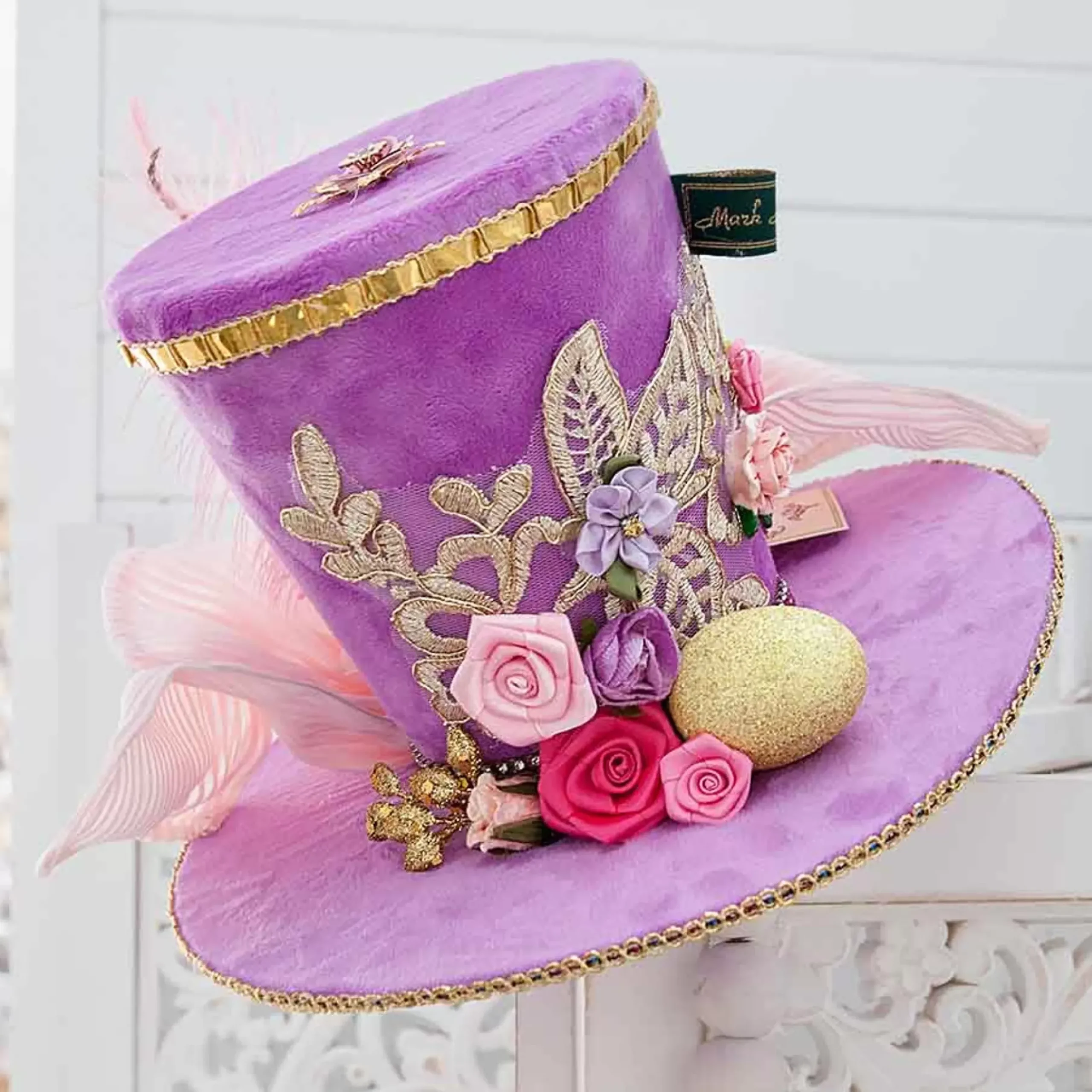 Mark Roberts Easter Parade Top Hat Decoration (3 Styles) - 15Cm