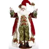 Mark Roberts Holly And Ivy Santa - 96.5Cm