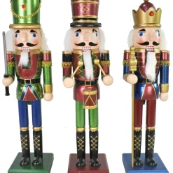 Matte Metallic Nutcracker (3 Styles) - 38Cm