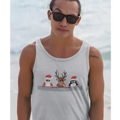 Mens Christmas Singlet (4 Styles) - Xl