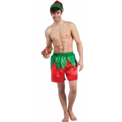 Mens Elf Shorts And Elf Hat Set Of 2 (2 Styles)