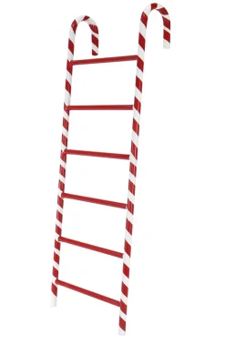 Metal Candy Cane Ladder - 60Cm
