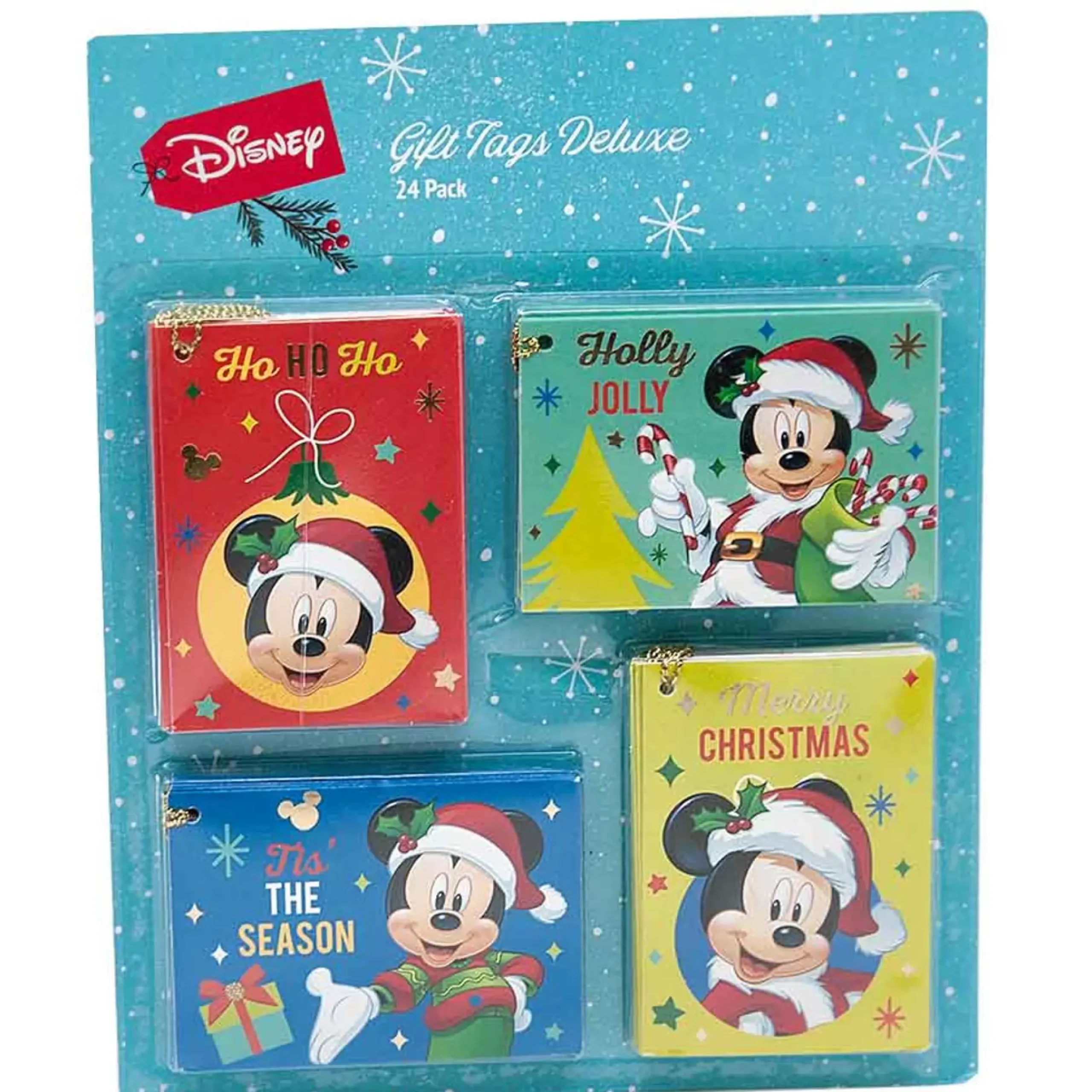 Mickey Mouse Gift Tags (Pack Of 24) - 8Cm