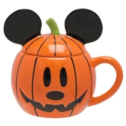 Mickey Mouse Pumpkin Mug With Lid - 15Cm