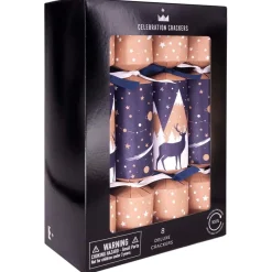Midnight Mountains Christmas Crackers (Pack Of 8) - 30Cm