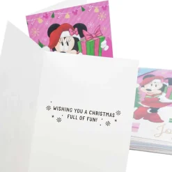 Minnie Mouse Christmas Cards (2 Designs) Pack Of 10 - 20Cm