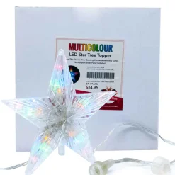 Multicolour Connectable Star Tree Topper With 20 Led - 17Cm