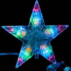 Multicolour Connectable Star Tree Topper With 20 Led - 17Cm