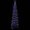 Multicolour Double Spiral Led Ropelight Tree - 2.1M
