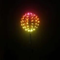 Multicolour Rgb Ball Light On Pole - 30Cm
