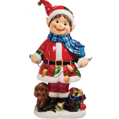 Multicoloured Elf Figurine With Light Up Leds - 94Cm