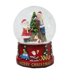 Musical Santa Wind Up Waterball (2 Styles) - 10Cm