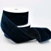 Navy Blue Crinkle Velvet Ribbon - 10M