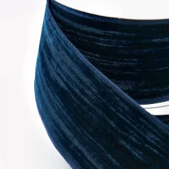 Navy Blue Crinkle Velvet Ribbon - 10M