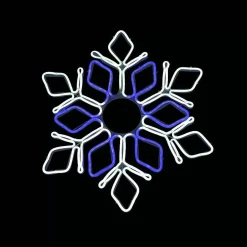 Neon Flex Light Snowflake Blue And White - 60Cm