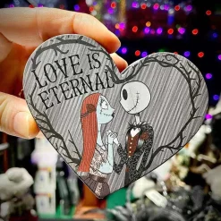 Nightmare Before Christmas Jack And Sally Heart Trinket Box - 9Cm